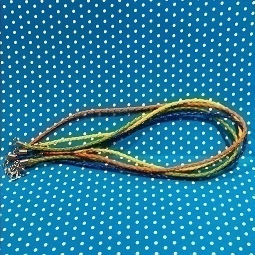 Braided Cord Necklaces 17 inches long